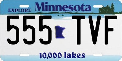 MN license plate 555TVF
