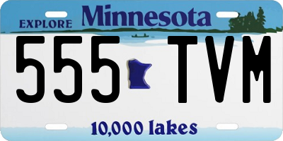 MN license plate 555TVM