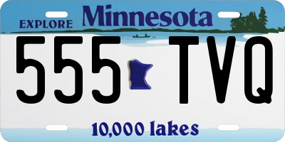MN license plate 555TVQ