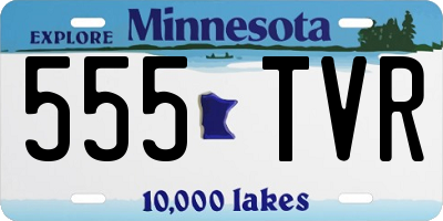 MN license plate 555TVR