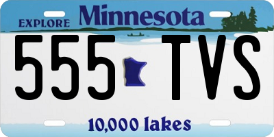 MN license plate 555TVS