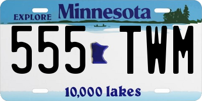 MN license plate 555TWM