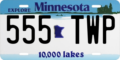 MN license plate 555TWP