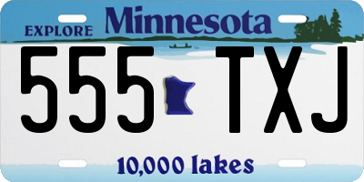 MN license plate 555TXJ