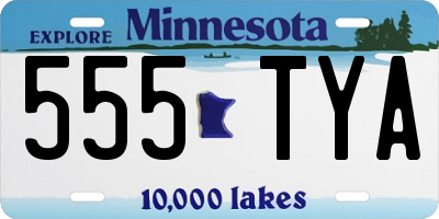 MN license plate 555TYA
