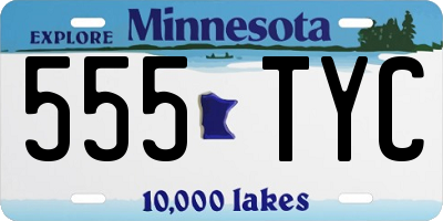 MN license plate 555TYC
