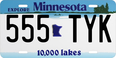 MN license plate 555TYK