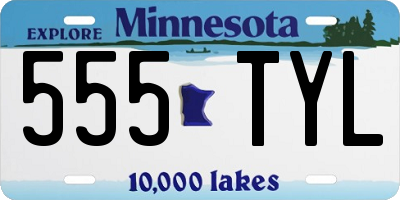 MN license plate 555TYL