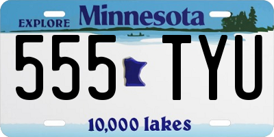 MN license plate 555TYU