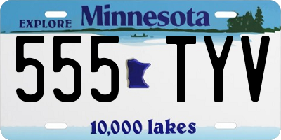 MN license plate 555TYV