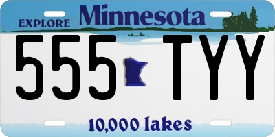 MN license plate 555TYY