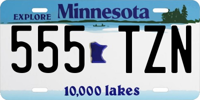 MN license plate 555TZN