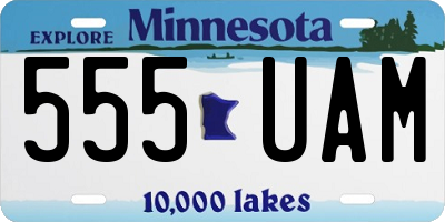 MN license plate 555UAM