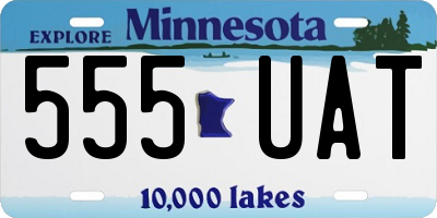 MN license plate 555UAT
