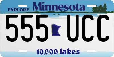 MN license plate 555UCC