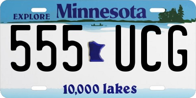 MN license plate 555UCG