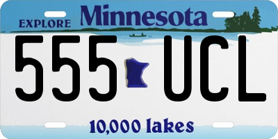 MN license plate 555UCL