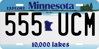 MN license plate 555UCM