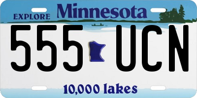 MN license plate 555UCN