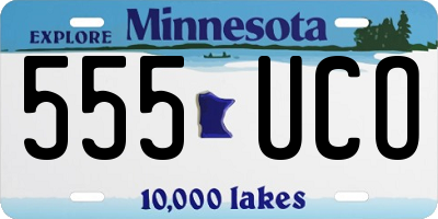 MN license plate 555UCO