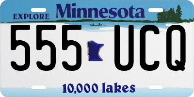MN license plate 555UCQ