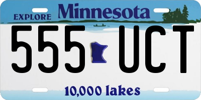 MN license plate 555UCT