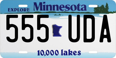 MN license plate 555UDA