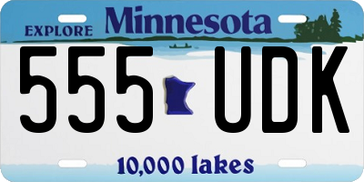 MN license plate 555UDK