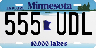 MN license plate 555UDL