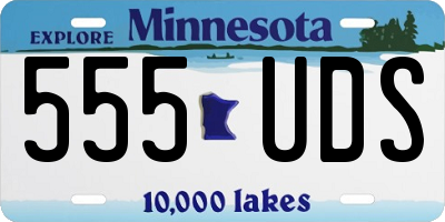 MN license plate 555UDS