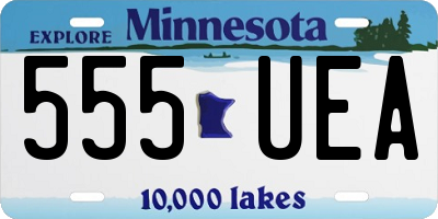 MN license plate 555UEA