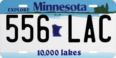 MN license plate 556LAC