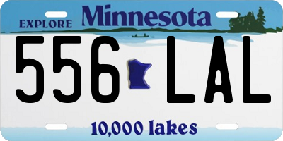 MN license plate 556LAL
