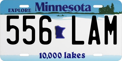 MN license plate 556LAM