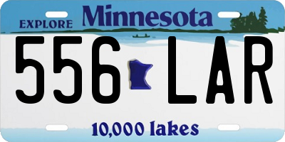 MN license plate 556LAR