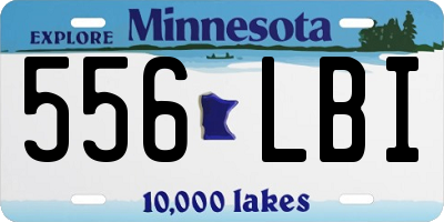 MN license plate 556LBI