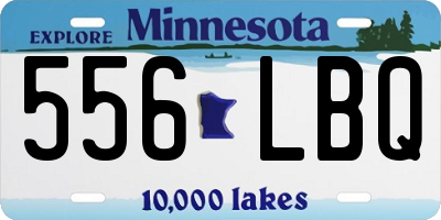 MN license plate 556LBQ