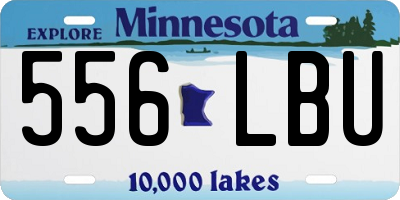 MN license plate 556LBU