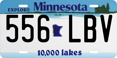 MN license plate 556LBV