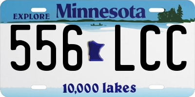 MN license plate 556LCC