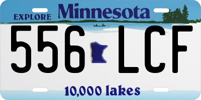 MN license plate 556LCF