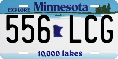 MN license plate 556LCG