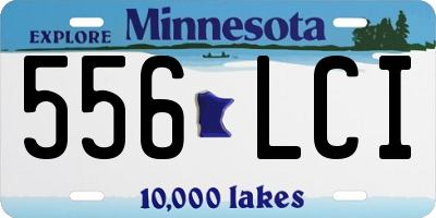 MN license plate 556LCI