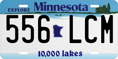 MN license plate 556LCM