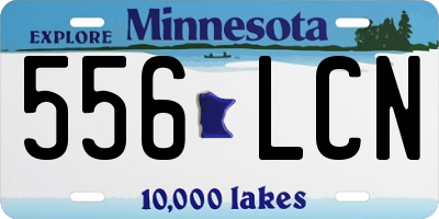 MN license plate 556LCN