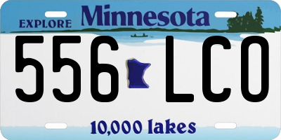 MN license plate 556LCO
