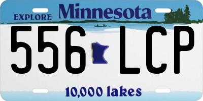 MN license plate 556LCP