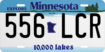 MN license plate 556LCR