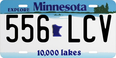 MN license plate 556LCV