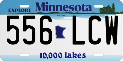 MN license plate 556LCW
